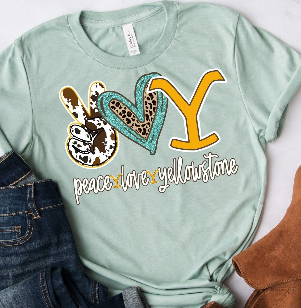 Peace Love Yellowstone T-shirt